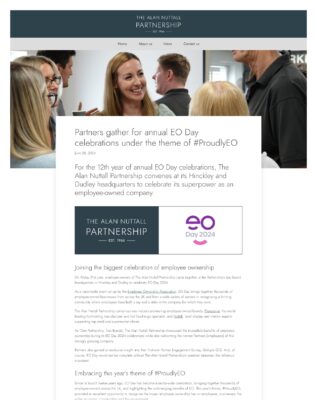 Alan Nuttall corporate day press release