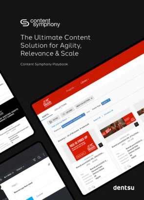 opening slide for Dentsu content Symphony playbook