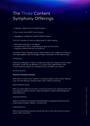 Dentsu three content Symphony offerings