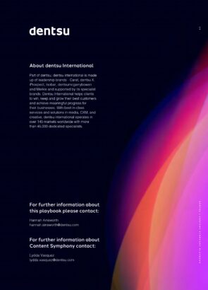 last slide of Dentsu Symphony playbook