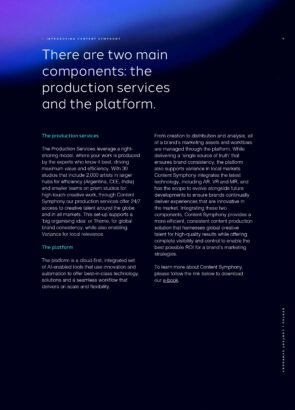 Dentsu Symphony thought piece slide