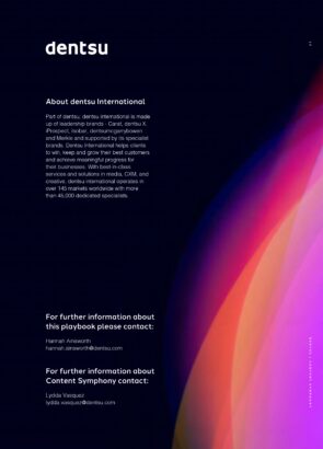 last slide of Dentsu Symphony thought piece