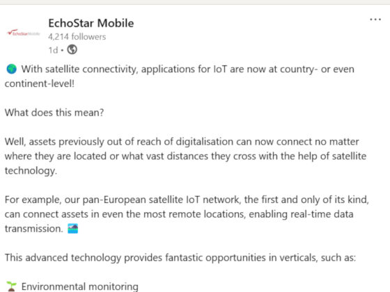EchoStar Mobile LinkedIn Post