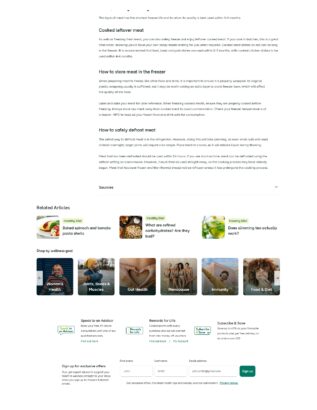 Holland & Barrett freezing meat blog page